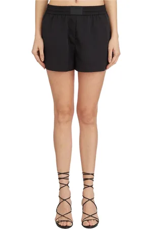 Helmut Lang Korte broeken, Dames, Zwart, M, Ronde Boxershorts