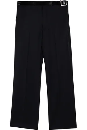 Prada Broeken, Heren, Blauw, L, Regular Fit Broek