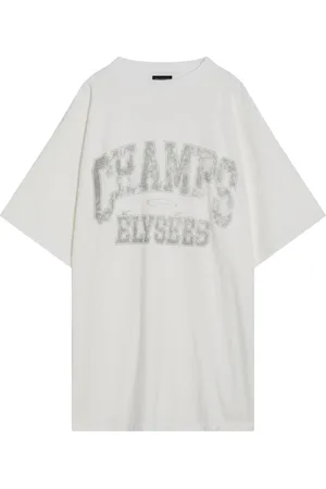 Balenciaga Tops, Heren, Wit, S, Korte mouwen ronde hals T-shirt