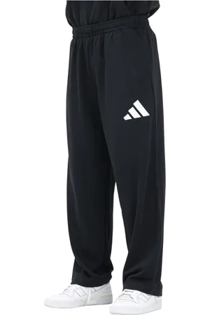 adidas Broeken, Heren, Zwart, M, Zwarte Wijde Been Sportieve Broek