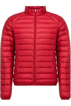Jott Jassen, Heren, Rood, 4Xl, Mat rode lichtgewicht gewatteerde jas