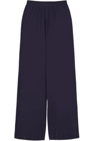Twin-Set Broeken, Dames, Blauw, S, Jersey Palazzo Broek Classic