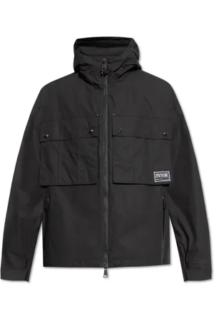 VERSACE Jassen, Heren, Zwart, 2Xl, Katoen, Capuchonjack