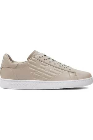 EA7 Schoenen, Heren, , 44 EU, Leer, Lage Leren Sneakers
