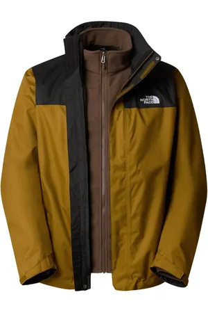 The North Face Jassen, Heren, Bruin, S, Polyester, Evolve II Triclimate Jacket