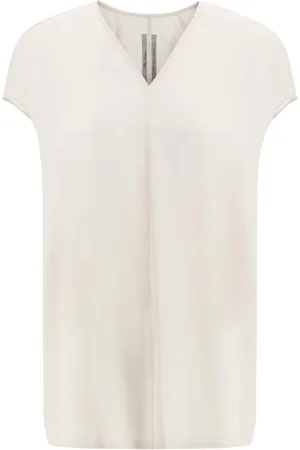 Rick Owens Blouses & Shirts, Dames, , M, Elegante Zijden Top met V-hals