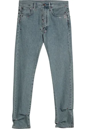 Moschino Jeans, Dames, Blauw, M, Katoen, Boyfriend Jeans