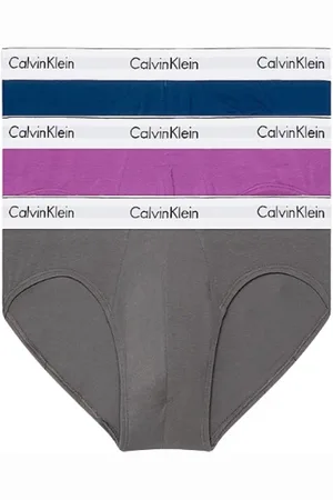 Calvin Klein Ondergoed, Heren, Veelkleurig, L, Katoen, Katoenen Hip Brief Pakket