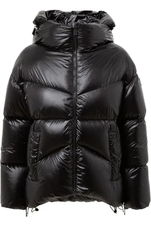 add Jassen, Dames, Zwart, M, Zwarte Polyamide Hooded Jas Jas