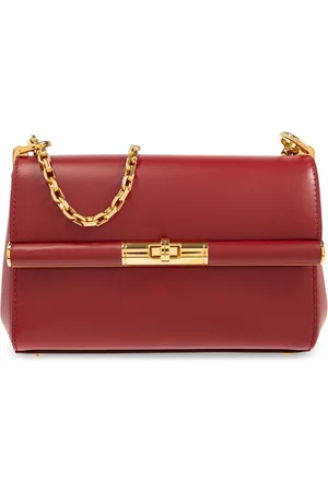 Dolce & Gabbana Tassen, Dames, Rood, ONE Size, Leer, Schoudertas Marlene Mini