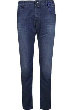 Jacob Cohen Jeans, Heren, Blauw, W31, Slim Fit 5-Pocket Broek