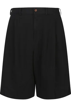 Comme des Garçons Korte broeken, Heren, Zwart, L, Zwarte Bermuda Shorts met Voorzakken