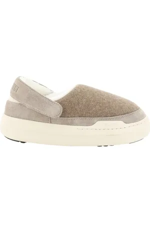 Moon Boot Schoenen, Dames, , 38 EU, Suède, Shearling Slingback Sandalen