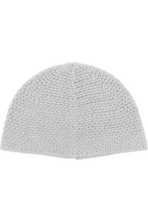 Emporio Armani Accessoires, Dames, Grijs, ONE Size, Lichtgrijs Capsule Logo Patch Hoed