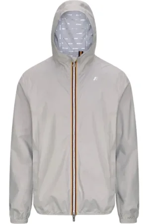 K-Way Jassen, Heren, Grijs, L, Beige Slim Fit Waterdichte Jas