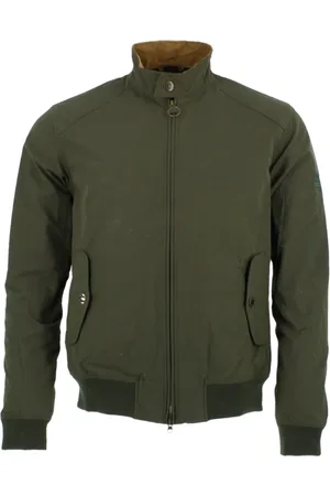 Barbour Jassen, Heren, Groen, S, Katoen, Groene Casual Harrington Jas