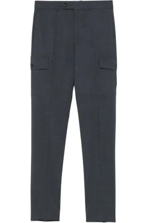 Incotex Broeken, Heren, Blauw, M, Cargo stijl slim fit broek