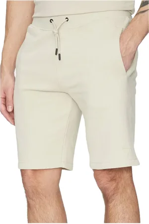 Guess Korte broeken, Heren, , L, Katoen, Logo Patched Katoenen Shorts - Slim Fit