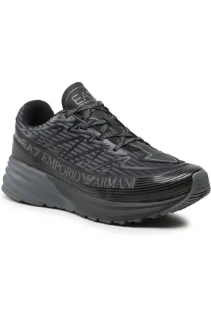 EA7 Schoenen, Heren, Zwart, 40 2/3 EU, Leer, EA7 Sneakers
