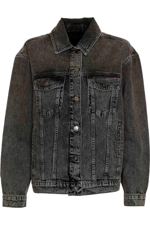 ANINE BING Jassen, Heren, Grijs, S, Denim, Casual Grijze Spijkerjasje