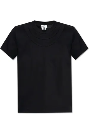 Comme des Garçons Tops, Dames, Zwart, S, Katoen, T-shirt met korte mouwen