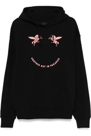 Givenchy Sweatshirts & Hoodies, Heren, Zwart, L, Zwarte hoodie met trekkoord en zak