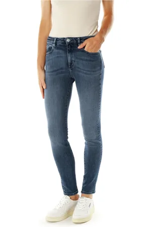 Armedangels Jeans, Dames, Blauw, W26 L28, Denim, Mid Waist Skinny Fit Jeans