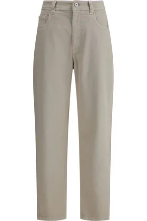 Brunello Cucinelli Jeans, Dames, Grijs, XS, Elegant Straight Jeans