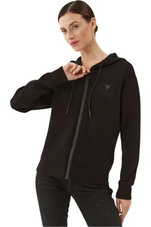 Guess Sweatshirts & Hoodies, Dames, Zwart, S, Zip Hoodie
