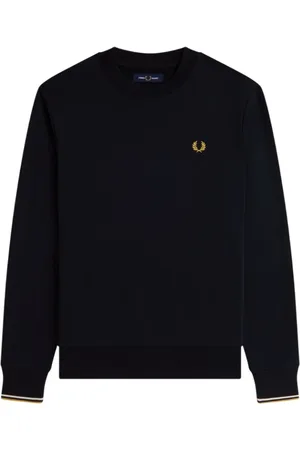 Fred Perry Sweatshirts & Hoodies, Heren, Blauw, S, Katoen, Crew Neck Sweater