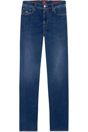 sartoria tramarossa Jeans, Heren, Blauw, W35, Katoen, Blauwe Katoenen Jeans & Broek