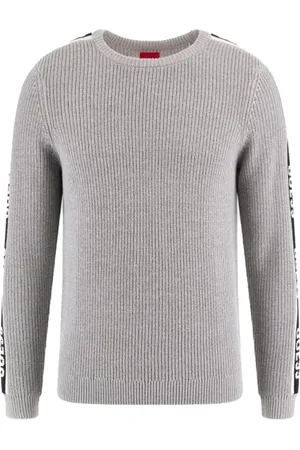 Guess Truien, Heren, Grijs, 2Xl, Katoen, Katoenen Wollen Trui - Grijze Ronde Hals