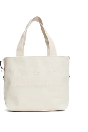 Hogan Tassen, Dames, Wit, ONE Size, Crème Stof Olona Winkel Tas