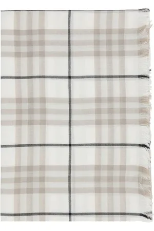 Burberry Accessoires, Dames, Veelkleurig, ONE Size, Kasjmier, Luxe Cashmere Check Sjaal