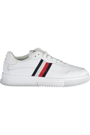 Tommy Hilfiger Schoenen, Heren, Wit, 44 EU, Sportieve Sneakers met Vetersluiting