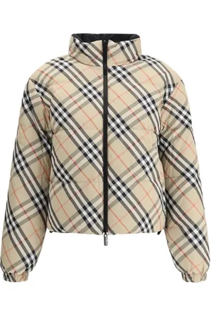 Burberry Jassen, Dames, Veelkleurig, M, Omkeerbare Gewatteerde Jas