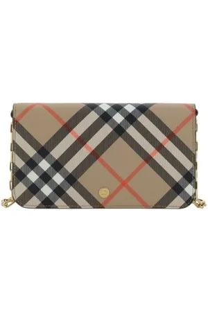 Burberry Accessoires, Dames, , ONE Size, Portemonnee met ketting en kaartsleuven