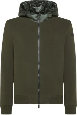 RRD Jassen, Heren, Groen, M, Katoen, Groene Hoodie met Rits