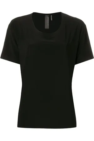 Norma Kamali Tops, Dames, Zwart, S, Polyester, Zwarte Trui Korte Mouw Polyester