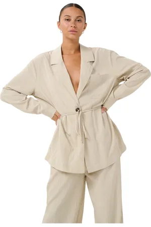Kaffe Blouses & Shirts, Dames, Grijs, XS, Veergrijze Shirtjas Blouse