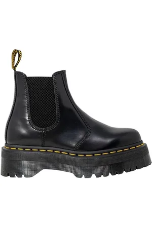 Dr. Martens Schoenen, Dames, Zwart, 40 EU, Leer, Leren laars met 4cm hak