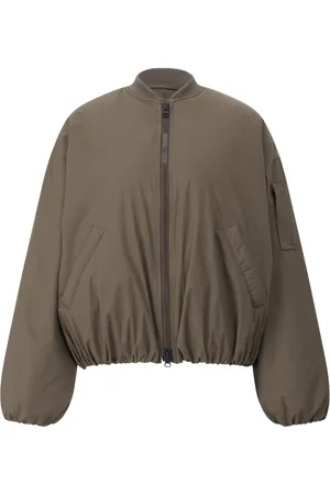 Scandinavian Edition Jassen, Heren, Groen, M, Leer, Lichtgewicht Oversized Bomberjack