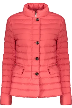 MOORER Jassen, Dames, Rood, S, Waterbestendige donsjas met tweewegrits