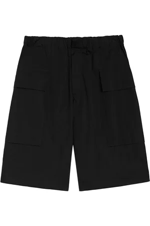 Jil Sander Korte broeken, Heren, Zwart, L, Katoen, Zwarte katoenen shorts met elastische taille