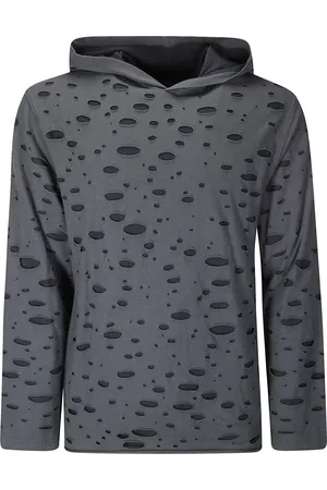 Acne Studios Sweatshirts & Hoodies, Heren, Zwart, L, Katoen, Gelaagde katoenen hoodie