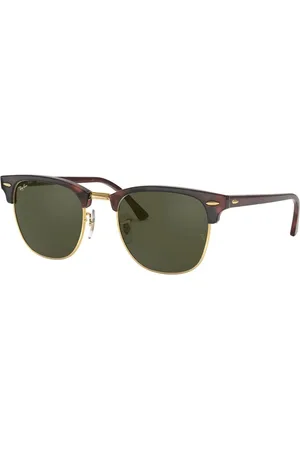 Ray-Ban Accessoires, unisex, Bruin, 51 MM, Klassieke Clubmaster Zonnebril