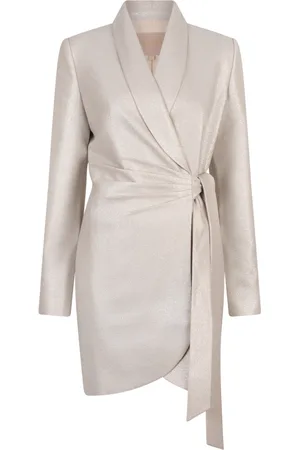 Josh V Kleedjes, Dames, Grijs, S, Elegante Zilveren Bonita Jurk
