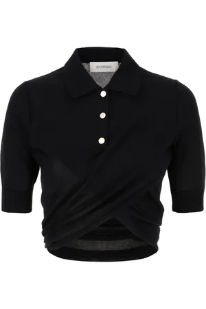 Sportmax Tops, Dames, Zwart, S, Klassieke Polo Shirt voor Mannen