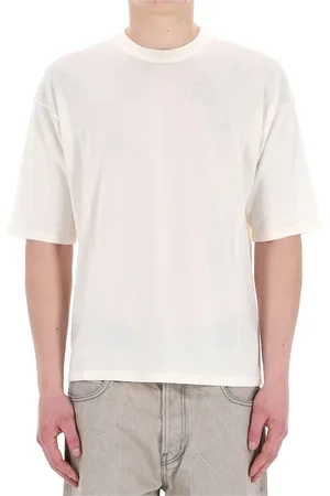 Roberto Collina Tops, Heren, Wit, L, Katoen, Witte T-shirts en Polo