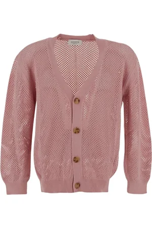 LANEUS Truien, Heren, Roze, S, Opengebreide Knoopvest